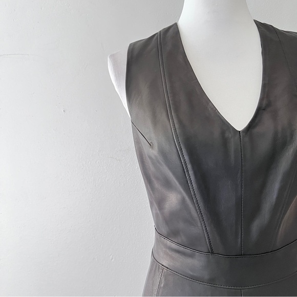 IRIS & Ink Lamb Leather Black sleeveless size medium - Picture 5 of 14